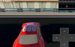 A Car on a Race Track