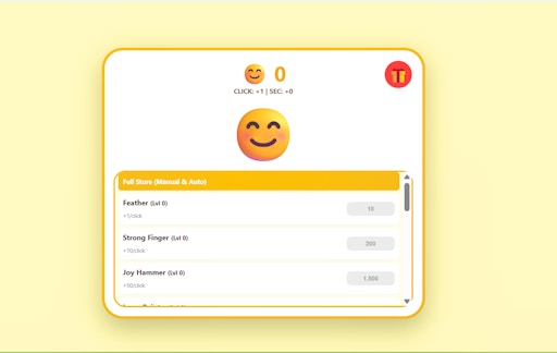 Smiley Face Clicker