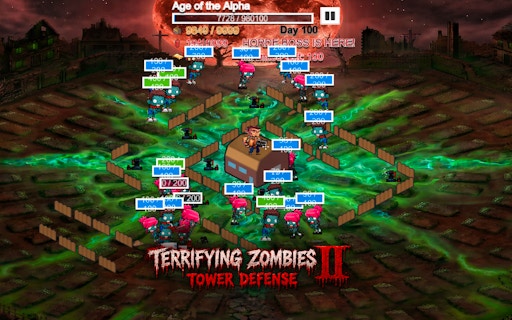 Terrifying Zombies Tower Defense II