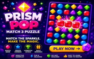 Prism Pop Match 3 Puzzle